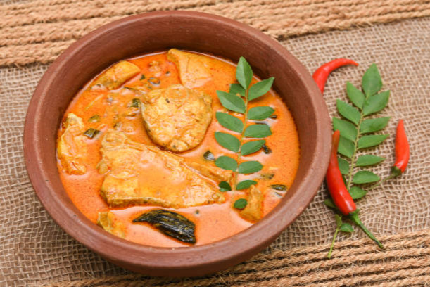 Tapioca and the fish curry